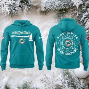 Miami Dolphins Firefighter 2025 Day Of Appreciation Fire Dept Hoodie T Shirt