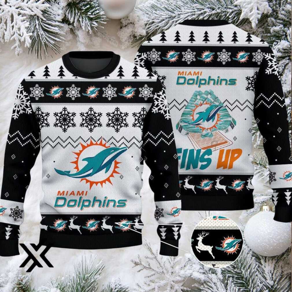 Miami Dolphins Ugly Christmas Sweater 2025 X7LG2QMIH