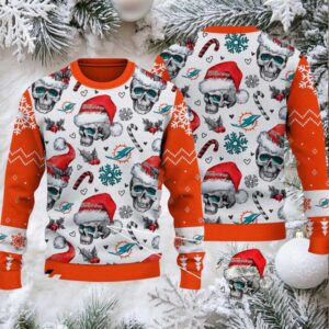 Miami Dolphins Ugly Christmas Sweater 2025 X7LG2QMJ9