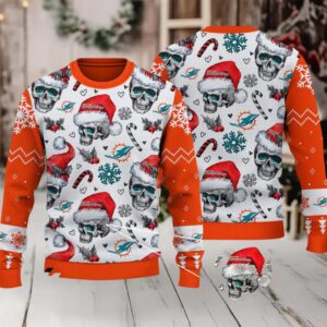 Miami Dolphins Ugly Christmas Sweater 2025 X7LG2QMJ9