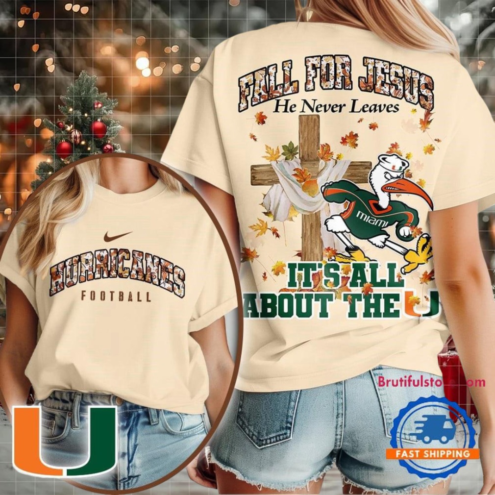 Miami Hurricanes 2025 NCAA Season Fall For Jesus Unisex 3D Shirt