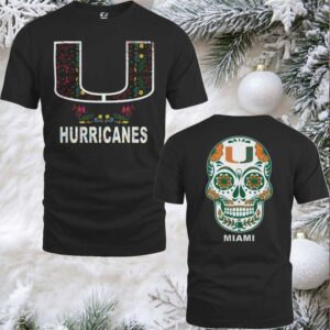 Miami Hurricanes College Football Dia De Los Muertos T Shirt