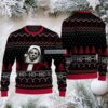 Michael Myers The Night He Came Home Ugly Sweater Party Black Grey Michael Myers The Night He Came Home Ugly Sweater Party Black Grey