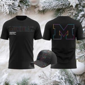 Michigan Wolverines Football 2025 Crucial Catch Logo Two Sided Hoodie Shirt