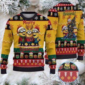 Minions Merry Bananamas Ugly Christmas Sweater