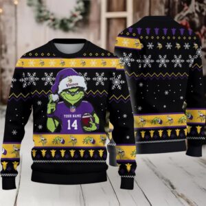Minnesota Vikings Custom Christmas Ugly Sweater