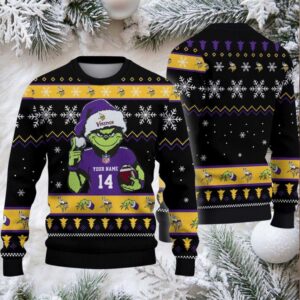 Minnesota Vikings Custom Christmas Ugly Sweater