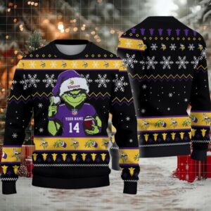 Minnesota Vikings Custom Christmas Ugly Sweater