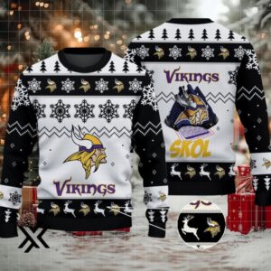 Minnesota Vikings Ugly Christmas Sweater 2025 X7LG2R2TR