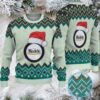 Mint Green Geometric Pattern “Fireball Cinnamon Whisky Bottles” Ugly Christmas Sweater Mint Green Geometric Pattern “Fireball Cinnamon Whisky Bottles” Ugly Christmas Sweater