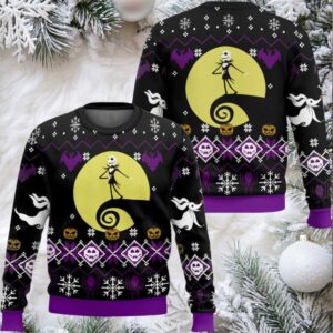 Moonlight Jack Skellington Ugly Christmas Sweater