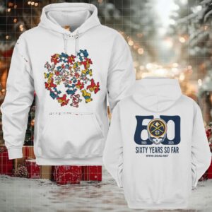 NBA Denver Nuggets 2025 Grateful Dead Band Sixty Years So Far T Shirt
