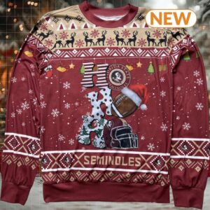 NCAA Florida State Seminoles HO HO HO Ugly Sweater