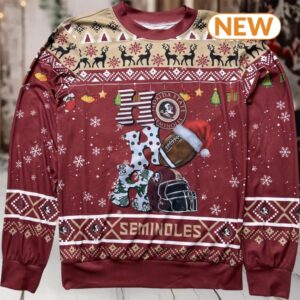 NCAA Florida State Seminoles HO HO HO Ugly Sweater
