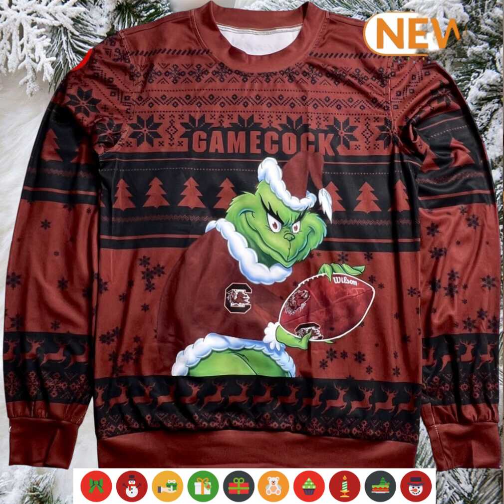 NCAA South Carolina Gamecocks Grinch Ugly Sweater