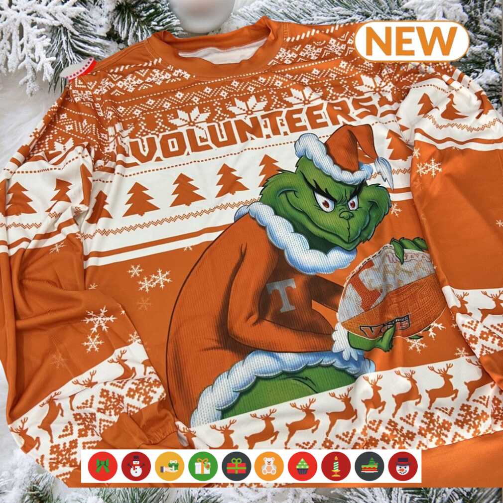 NCAA Tennessee Volunteers Grinch Ugly Sweater