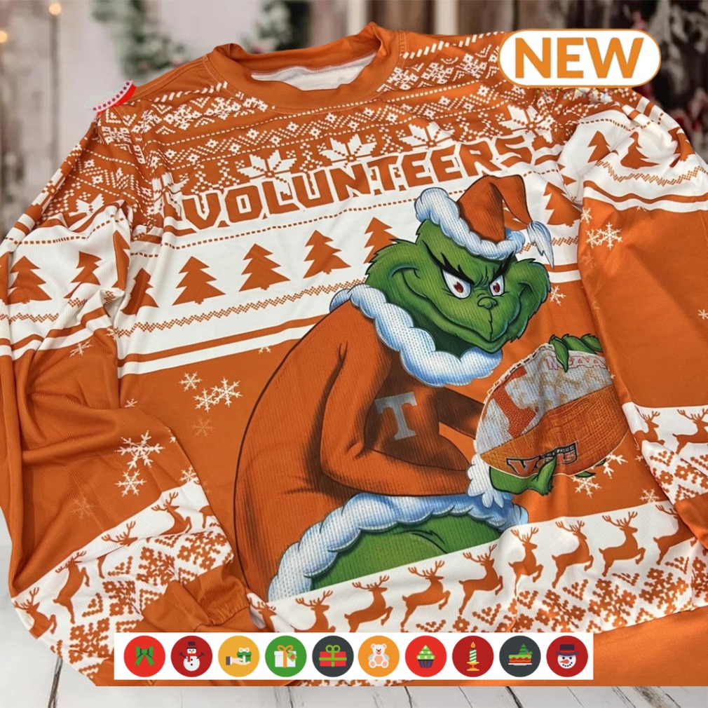 NCAA Tennessee Volunteers Grinch Ugly Sweater NCAA Tennessee Volunteers Grinch Ugly Sweater