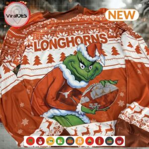NCAA Texas Longhorns Grinch Ugly Sweater