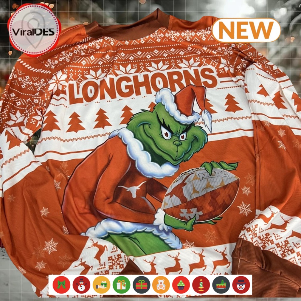 NCAA Texas Longhorns Grinch Ugly Sweater