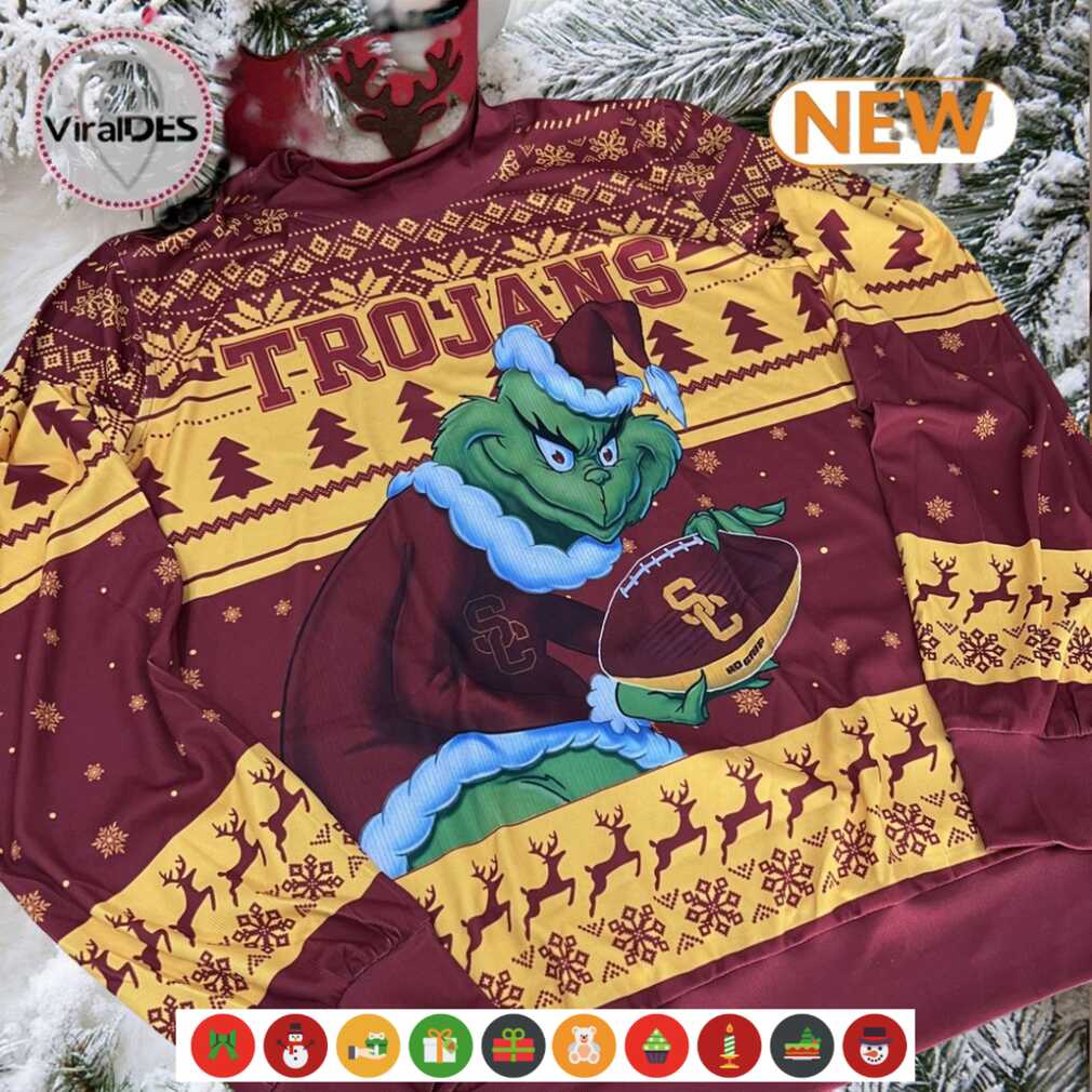 NCAA USC Trojans Grinch Ugly Sweater
