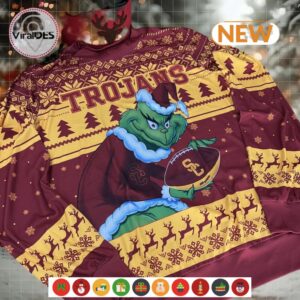 NCAA USC Trojans Grinch Ugly Sweater