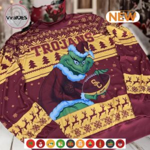 NCAA USC Trojans Grinch Ugly Sweater
