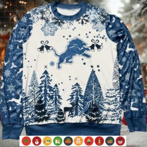 NFL Detroit Lions 2025 Christmas Ugly Sweater