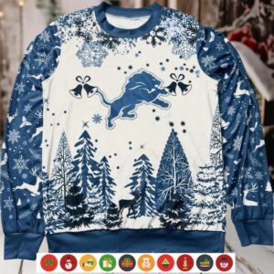 NFL Detroit Lions 2024 Christmas Ugly Sweater