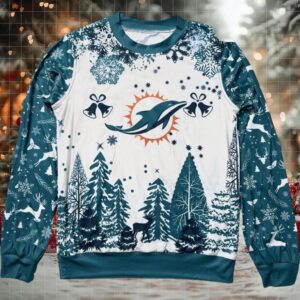 NFL Miami Dolphins 2025 Christmas Ugly Sweater