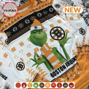 NHL Boston Bruins The Grinch Christmas Ugly Sweater