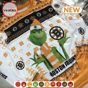 NHL Boston Bruins The Grinch Christmas Ugly Sweater