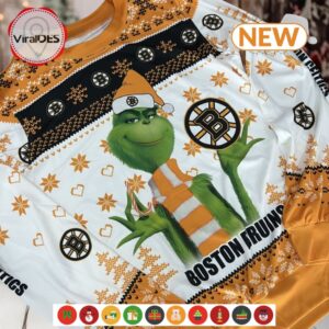 NHL Boston Bruins The Grinch Christmas Ugly Sweater