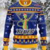 NHL St Louis Blues Santa Hat Ugly Christmas Sweater