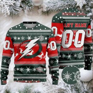 NHL Tampa Bay Lightning Personalized Name & Number Ugly Christmas Sweater