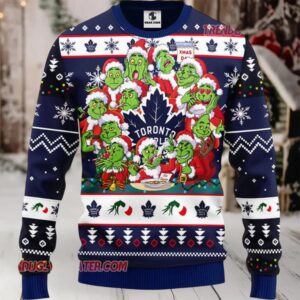 NHL Toronto Maple Leafs 12 Grinch Xmas Day Ugly Christmas Sweater