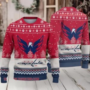 NHL Washington Capitals Big Logo Ugly Christmas Sweater