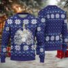 Green Ugly Christmas Sweater with White Snowflake Pattern Featuring Rick and Morty Christmas Tree Green Ugly Christmas Sweater with White Snowflake Pattern Featuring Rick and Morty Christmas Tree
