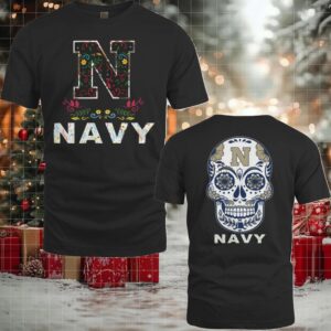 Navy Midshipmen College Football Dia De Los Muertos T Shirt