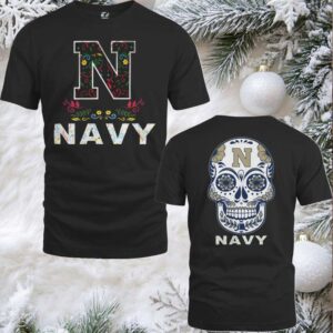 Navy Midshipmen College Football Dia De Los Muertos T Shirt