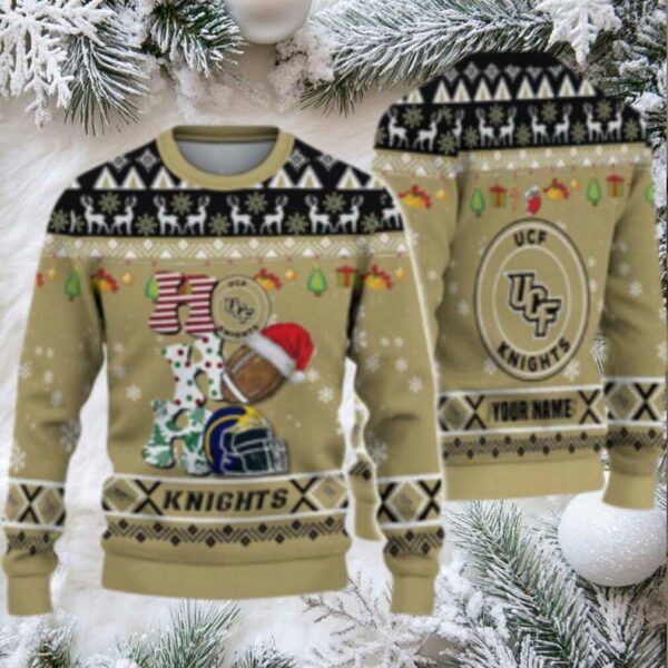 Ncaa Ucf Knights Football Ho Ho Ho Ugly Christmas Sweater
