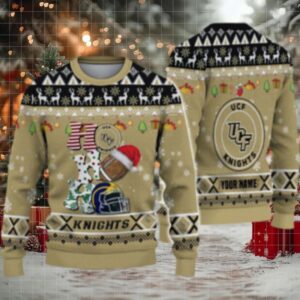 Ncaa Ucf Knights Football Ho Ho Ho Ugly Christmas Sweater