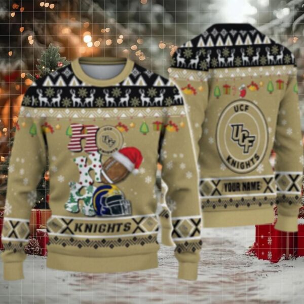 Ncaa Ucf Knights Football Ho Ho Ho Ugly Christmas Sweater