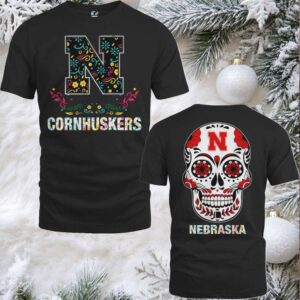 Nebraska Cornhuskers College Football Dia De Los Muertos T Shirt