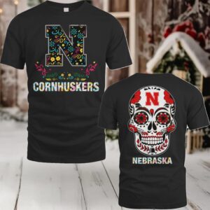 Nebraska Cornhuskers College Football Dia De Los Muertos T Shirt