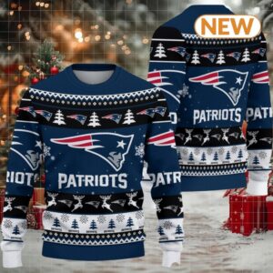 New England Patriots Football Christmas Ugly Sweater