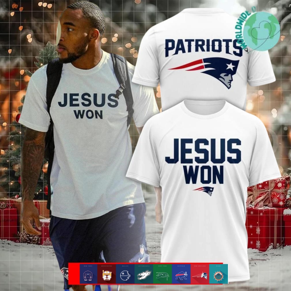New England Patriots Jesus Won shirt