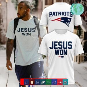 New England Patriots Jesus Won shirt