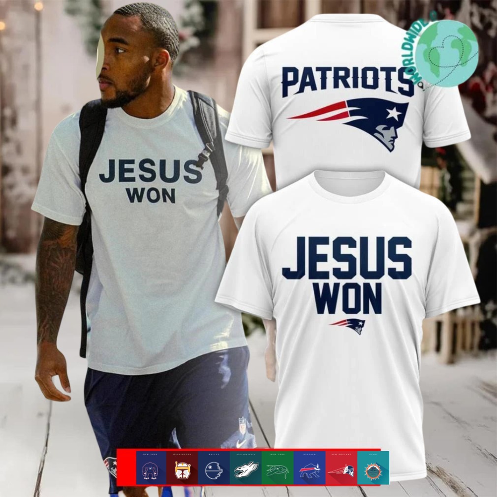 New England Patriots Jesus Won shirt