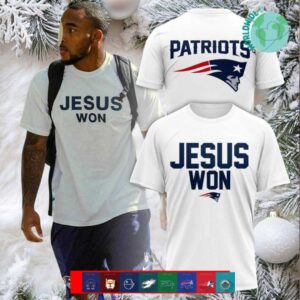 New England Patriots Jesus Won shirt
