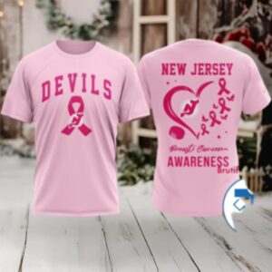 New Jersey Devils 2025 NHL Pink Breast Cancer Awareness Shirt